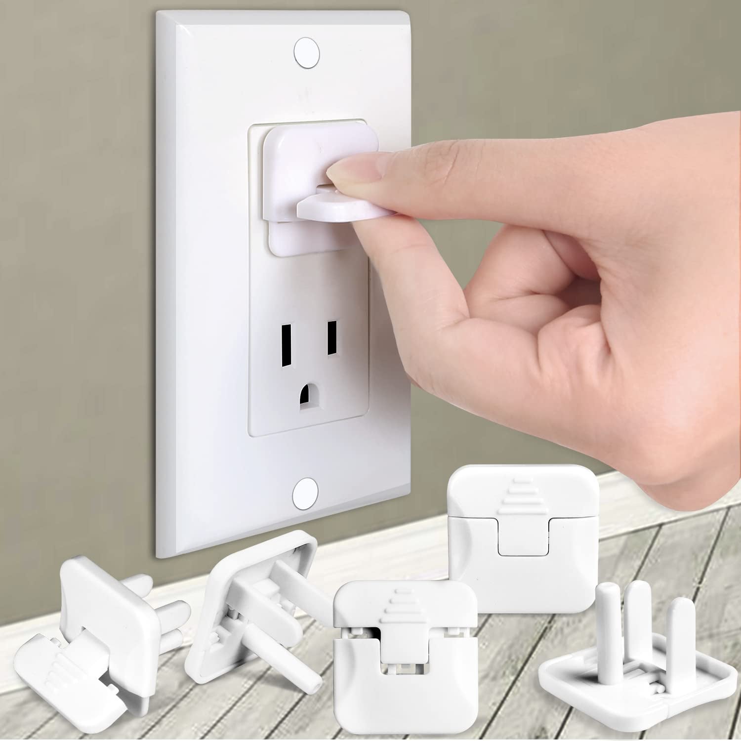 Outlet Covers  38-Pack White Child Proof Electrical Protector Safety Improved Baby Safety Plug Covers