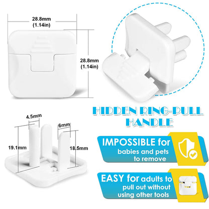 Outlet Covers  38-Pack White Child Proof Electrical Protector Safety Improved Baby Safety Plug Covers