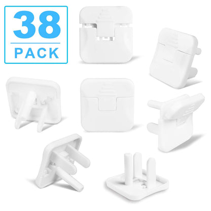 Outlet Covers  38-Pack White Child Proof Electrical Protector Safety Improved Baby Safety Plug Covers